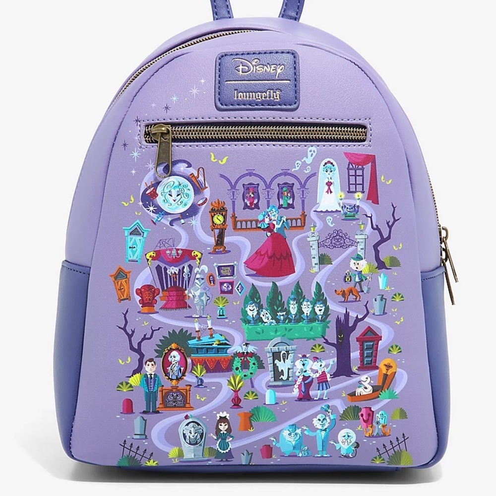 NWT Disney The Haunted Mansion Loungefly Mini Backpack